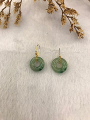 Icy Green Earrings - Round (EA362)