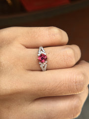Natural Purple Pink Spinel Ring (GE044)