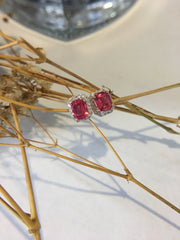 Natural Pink Spinel Earrings (GE112)