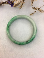 Green Jade Bangle - Round (BA104)