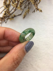 Green Jade Hololith Ring (RI239)