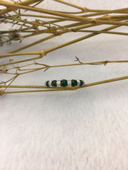 Green Cabochons Jade Ring (RI332)