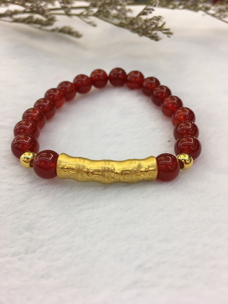 Pure Gold Bamboo Bracelet (BR154)