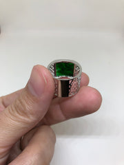 Dark Green Ring - Square (RI075)