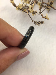 Black Jade Hololith Ring (RI070)