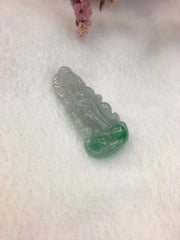 Icy Green Jade Pendant - Guanyin (PE255)