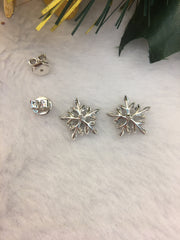 Green Earrings - Snowflake (EA267)