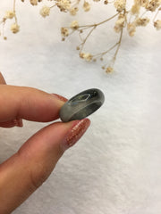 Black Jade Hololith Ring (RI117)