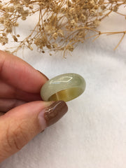 Yellow Hololith Jade Ring (RI269)
