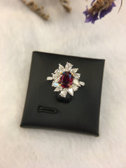 Natural Pigeon Blood Ruby Ring (Unheated)(GE100)