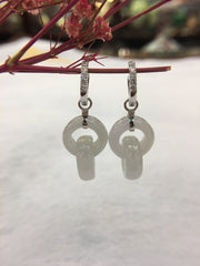 Icy Jade Earrings - Double Rings (EA303)