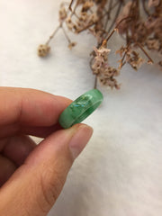 Green Jade Hololith Ring (RI065)