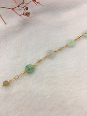 Icy Green Jade Bracelet - Infinity (BR239)