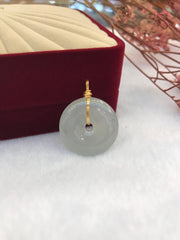 Icy Jade Pendant - Safety Coin (PE425)