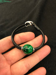Green Barrel bracelet  (BR082)