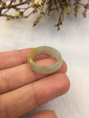 Yellow Hololith Jade Ring (RI055)