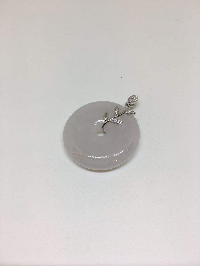 Icy White Pendant - Safety Coin (PE207)