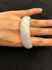 Green With Lavender Bangle - Oval (BA064)