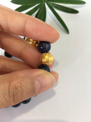 24k Pure Gold Pixiu & Ball Bracelet (BR144)