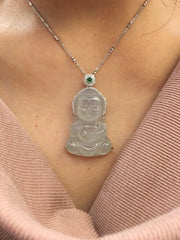 Icy Jade Pendant - Buddha (PE396)