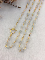 Icy Jade Beads Necklace (NE071)