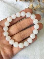 Nephrite White Jade Bracelet (BR018)