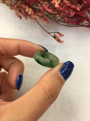 Green Jade Hololith Ring (RI331)