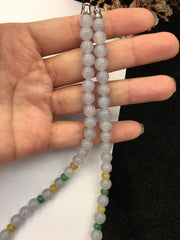 Bluish Lavender Jade Necklace (NE067)