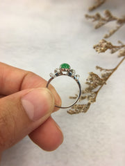 Green Jade Ring - Cabochon (RI160)