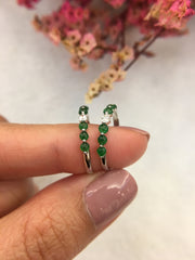 Green Cabochons Jade Rings (RI274)