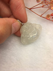 Icy Jade Pendant - Laughing Buddha (PE168)
