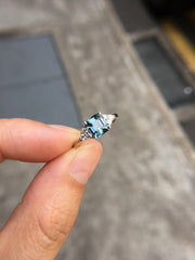 Natural Greyish Blue Spinel Ring (GE065)