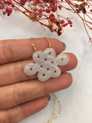 White Jade Necklace - Eternity Knot (NE081)