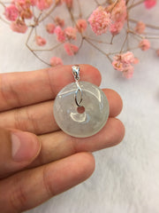 Icy Jade Pendant - Safety Coin (PE036)
