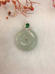 Icy Jade Pendant - Safety Coin (PE057)