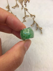 Green Jade Barrel Pendant (PE324)