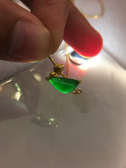 Green Jade Necklace - Fisherman (NE032)