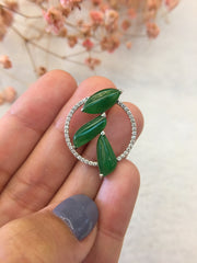 Green Jade Pendant - Irregular (PE327)
