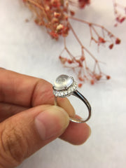 Glassy Variety Jade Ring - Cabochon (RI204)