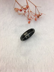 Black Jade Hololith Ring (RI211)