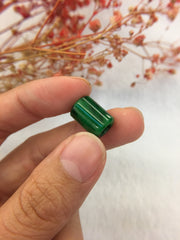 Dark Green Jade Barrel (PE283)