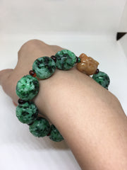 Green Bracelet - Carved (BR083)