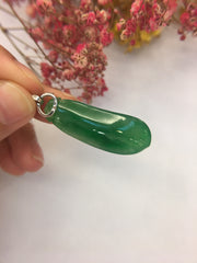 Green Jade Pendant - Gourd (PE035)