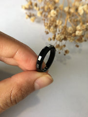 Black Jade Hololith Ring (RI063)