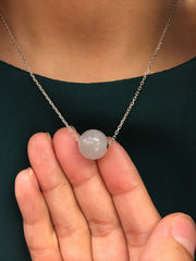 Icy Jade Ball Necklace (NE056)