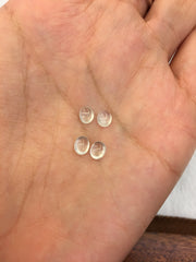 Glassy Jade Cabochon Earrings (EA165)