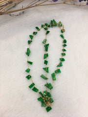 Green Jade Bracelet - Irregular (BR179)