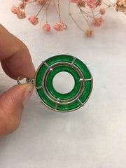 Green Jade Pendant - Round (PE320)