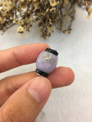 Lavender Jade Barrel Necklace (NE016)