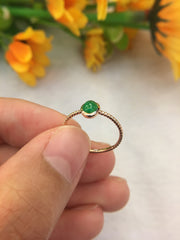 Green Jadeite Ring - Cabochon (RI112)